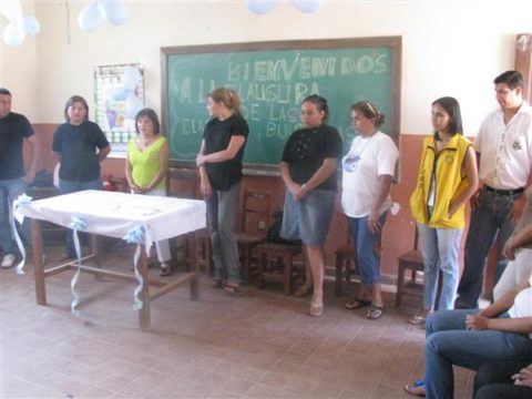 Clausura del curso de bijouteria en la comunidad de San Miguel del municipio de La Guardia